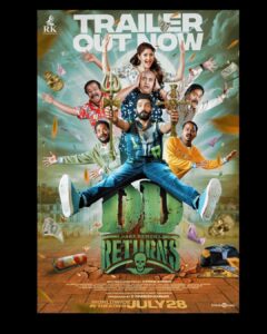 Santhanam Instagram - Get Ready Folks!👻😈
#DDReturns Trailer out now!
🔗 https://www.youtube.com/watch?v=7MnPeSmDoiE

@rkentrtaiment @premanand031 @surofficial @dopdeepakpadhy @ofrooooo @thinkmusicofficial @masoomshankarofficial @thangadurai_actor @onlynikil @srikanth_nb