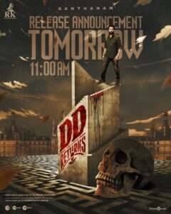 Santhanam Instagram - Get ready for an hilarious Ghosty Ride that will leave you in splits #DDReturns😈😜

@rkentrtaiment @premanand031 @surofficial @onlynikil