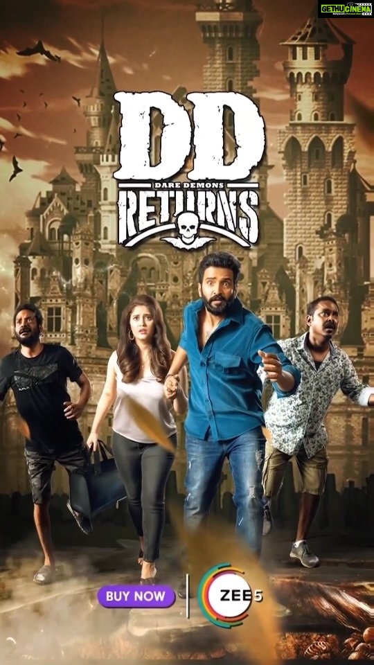 Santhanam Instagram - The Galatta Gang is Back with the fastest 100M streaming minutes!🤩 The biggest comedy blockbuster of the year is streaming now on ZEE5! ✨ @santa_santhanam @premanand031 @rkentrtaiment @surofficial @masoomshankarofficial @thangadurai_actor #ddreturns #galattagang #santhanam #comedyking #zee5 #comingsoon #onlyonzee5 #santa #horrorcomedy #horror #comedyvideos