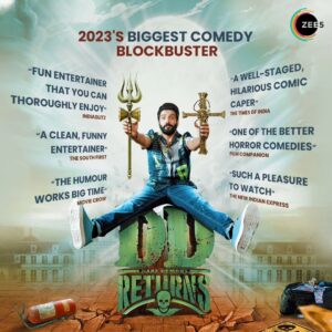 Santhanam Instagram - Non-stop galatta makkaley😂🥳

The biggest comedy blockbuster of the year is streaming now on ZEE5! ✨

@santa_santhanam @premanand031 @rkentrtaiment @surofficial @masoomshankarofficial @thangadurai_actor
#ddreturns #galattagang #santhanam #comedyking #zee5 #comingsoon #onlyonzee5 #santa #horrorcomedy #horror #comedyvideos
