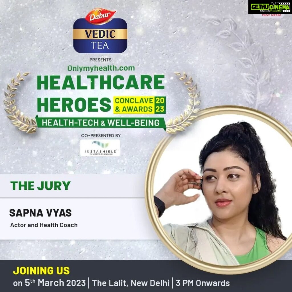 Sapna Vyas Instagram - We are delighted to welcome Ms. @coachsapna , Actor & Health Coach, to the third edition of the #HealthcareHeroesAwards as our esteemed Jury.    For more details, visit the link in bio #onlymyhealth #HealthcareHeroes2023 #Conclave #Awards2023 #Healthtech #Wellbeing