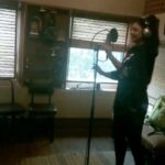 Sapna Vyas Instagram - Crazy times…. Dubbing scenes of the movie 20 Hours. Video courtesy: Shri @hemin_hht143 Gujarati Movie: 20 Hours Director & Writer: @hemin_hht143 Producer: @harshil_kumar2702 @tanishka.studios Actors: @themaulikchauhan @coachsapna Studio: @studiomusica_ @nishithmehtaofficial @vijay.musica @abhishektanna_12