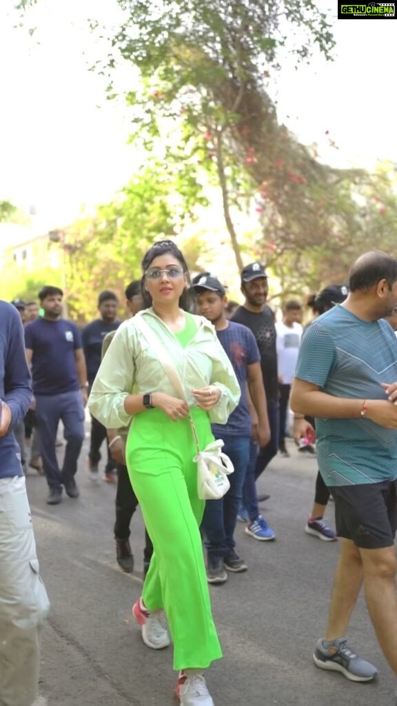 Sapna Vyas Instagram - I'm so happy to have been part of such an incredible event. Prarambh - the walkathon was organized by L.D. College of Engineering as it entered its 75th year. The culture, comredary and pride for institute amongst the almuni, students, profs and principal ma’am was the core of the event.