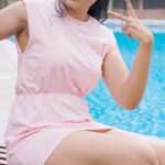 Sapna Vyas Instagram - Life is way better sitting by the pool. @nattikabeachayurvedaresort . . . . . . . . . . #swimmingpool #water #pool #kerala #pinkdress #holiday #holidays #resort #beachresort #smile The Nattika Beach Ayurveda Resort