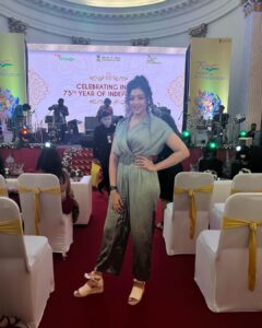 Sapna Vyas Instagram - Humbled to be recognised as a Cultural Brand Ambassador of India on the 75th year celebration of our independence. Thank you @ministryofculturegoi @amritmahotsav

#75for75 #HarGharTiranga #AmrtiMahotsav #DilseDesi #MeinBharatHu