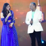 Sapthami Gowda Instagram - Thank you @chittaramedia for the award and the best and most pleasant surprise of getting my Pappa on stage ❤️🧿 And I shall always be thankful and grateful to @rishabshettyofficial sir, @hombalefilms and to the entire team of Kantara 🥰❤️🧿 Styling @tejukranthi @kalasthreebytejaswinikranthi Outfit @niharikavivek Accessories @sunrisesilversmiths 📸 @pradeepmachar Celebrity coordinate @prakashchittara