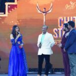 Sapthami Gowda Instagram - Thank you @chittaramedia for the award and the best and most pleasant surprise of getting my Pappa on stage ❤️🧿 And I shall always be thankful and grateful to @rishabshettyofficial sir, @hombalefilms and to the entire team of Kantara 🥰❤️🧿 Styling @tejukranthi @kalasthreebytejaswinikranthi Outfit @niharikavivek Accessories @sunrisesilversmiths 📸 @pradeepmachar Celebrity coordinate @prakashchittara