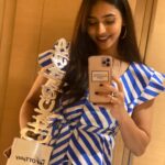 Sapthami Gowda Instagram - Ella kannadigrugu dhanyavadagalu ❤️ 🙏🏻 Thank you @ottplayapp changemakers award for honoring me with “Rising star of the Year” award ❤️🧿 Extremely grateful and blessed 😇 All my sincere thanks to @rishabshettyofficial sir, @vkiragandur sir, @hombalefilms and the whole team of Kantara ❤️ And of course my family ❤️🥰 JW Marriott Mumbai Juhu