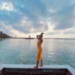 Sapthami Gowda Instagram - Paradise fosho 🏝️🌊☀️❤️🧿 @holidayinnresortmaldives ! Book your stay and vacations @adventurous_hodophiles #hereatkandooma #ihg #kandooma Holiday Inn Resort Kandooma Maldives
