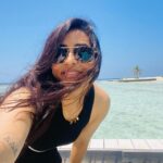Sapthami Gowda Instagram - If you can get used to this face then, I can definitely get used to the tan lines and beach hair ❤️🧿 @holidayinnresortmaldives #hereatkandooma #ihg #kandooma Holiday Inn Resort Kandooma Maldives