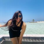 Sapthami Gowda Instagram - If you can get used to this face then, I can definitely get used to the tan lines and beach hair ❤️🧿 @holidayinnresortmaldives #hereatkandooma #ihg #kandooma Holiday Inn Resort Kandooma Maldives