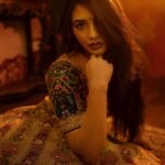 Sapthami Gowda Instagram - Happy Cringe-Fest(Valentine’s)Day 🌹🧿 Styling @tejukranthi Assisted by @khushi_jagadisha MUA @vidyashree_makeoverstories Apparel @samyakkclothing Nose Jewellery/nath : @abarantimelessjewellery @theportraitstudio_tps