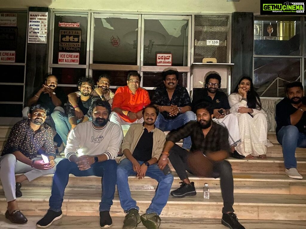 Sapthami Gowda Instagram - September 29th,2022 ❤️ As the team “Kantara” sat on the stairs of Santhosh theatre on this day after the fantastic premiere show that we had, still unaware of the fact as to what would happen next day. But, all of us had the pride that we have made a movie with all our heart and that we’ve made an honest effort to bring it in front of people. A movie that was made with passion, love and effort from every technician, artist and crew member. The next day, 30th September as we all know it will always remain special ❤️🧿