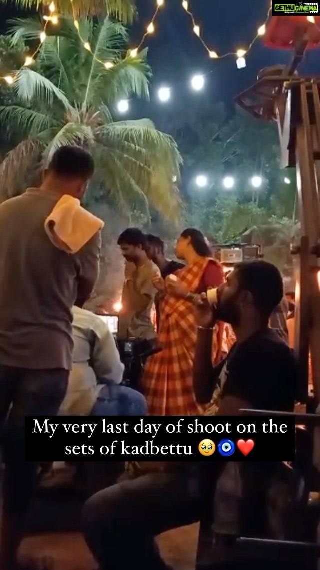 Sapthami Gowda Instagram - I miss being on the sets of Kantara I miss all the night shoots ( never thought I would ) I miss all the bun I ate during the night shoots I miss my team 🧿🥹❤️ This was my last day of shoot on the sets 🥹🧿🧿🧿🧿🧿🧿 Going through the camera roll doing this gem of a video shot by @suhas.shetty189 😂😂 PS : I also hid a lot chocolates inside that tummy bag 🙊