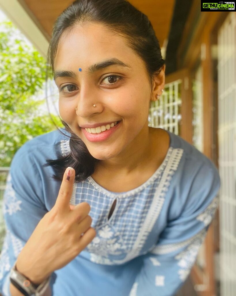 Sapthami Gowda Instagram - ನಿಮ್ಮ ಮತ ,ನಿಮ್ಮ ಹಕ್ಕು. ನೀವು ಮತ ಚಲಾಯಿಸಿ. Your vote, your right ☺ Please do vote ! #karnatakaelections2023