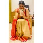 Sapthami Gowda Instagram - Leela wearing leela’s saree ❤️🥹🧿 Styling - @tejukranthi @kalasthreebytejaswinikranthi Assisted by - @khushi_jagadisha Jewellery- @sunrisesilversmiths 🥰