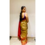 Sapthami Gowda Instagram - Leela wearing leela’s saree ❤️🥹🧿 Styling - @tejukranthi @kalasthreebytejaswinikranthi Assisted by - @khushi_jagadisha Jewellery- @sunrisesilversmiths 🥰