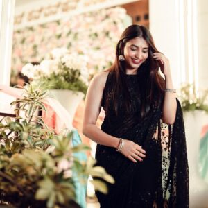 Sapthami Gowda Instagram - Your 11:11 wish 🪄

🧿 

Blouse @kalasthreebytejaswinikranthi @tejukranthi 
Assisted by @khushi_jagadisha 
📸 @mega_mind_photography