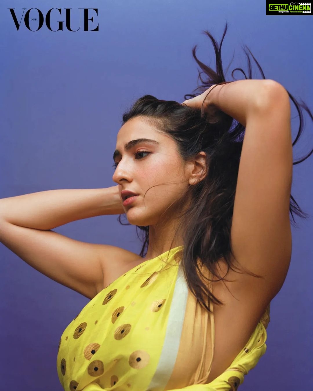 Sara Ali Khan Instagram - “I actually believe that I share more in common with Janhvi and Ananya than I do with my school friends because they understand what it’s like to be young and ambitious as an actor and have the pandemic waylay your plans. We’re all confident in our own skin, which is so necessary,” says #SaraAliKhan (@saraalikhan95) who counts her two contemporaries as friends in a competitive industry that often pits women against each other. Tap the link in bio read the full cover story. Photographer: Vikas Gotra (@vikasgotra) Fashion Director & Head of Editorial Content: Megha Kapoor (@meghakapoor) Fashion Associate: Manglien Gangte (@manglien) Words by: Sadaf Shaikh (@sadaf_shaikh) Art Director: Aishwaryashree (@aishwaryashree) Makeup Artist: Mitesh Rajani (@miteshrajani)(@featartists) Hair Stylist: Justine Rae Mellocastro (@jrmellocastro) Digital Editor: Sonakshi Sharma (@sonakshiisharrma) Bookings Editor: Savio Gerhart (@gerhartsavio) Entertainment Director: Megha Mehta (@magzmehta) Entertainment Editor: Rebecca Gonsalves (@rebeccagon2) Photographer Assistant: Tushar Tara (@tushartara) Junior Designer: Shagun Jangid (@shagun_jangid) Location courtesy: St. Regis Mumbai, Zenith Party Suite (@stregismumbai) (@penthousestregismumbai) Wardrobe: Sari, @raw_mango Penthouse