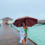 Sara Gurpal Instagram - #Sarakehndi Universe is been really kind lately .. Grateful for everything🤍 . . . 📍 A cosy rainy day @brenniakottefaru
