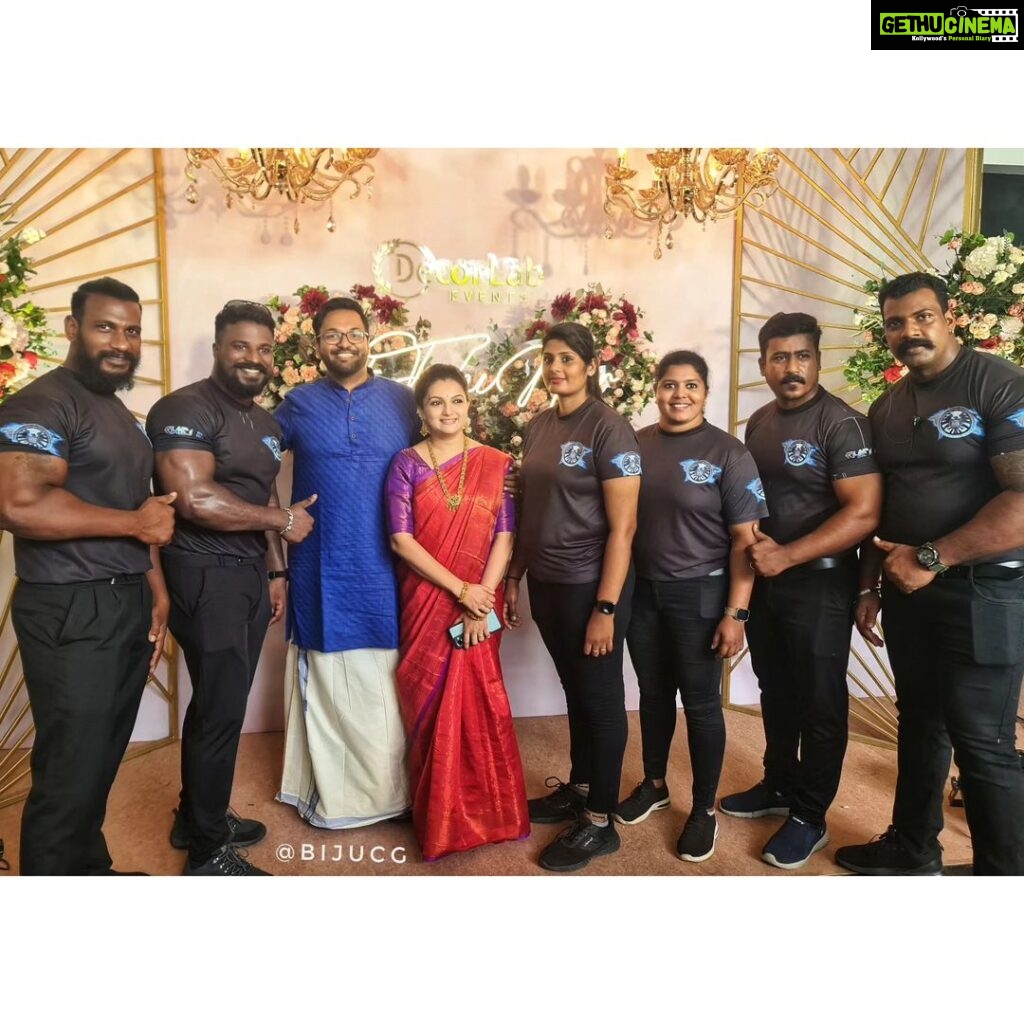 Saranya Mohan Instagram - 'Shielded ' ft Shield Bouncers Trivandrum ❤ #fahinoorwedding