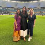 Sastika Rajendran Instagram – Ten minutes into the first game. We are still here ❤️😅

#ILT20 Dubai International Stadium