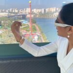 Sastika Rajendran Instagram - 🐇🤍 Styled by @swetha.raghul 🌸 #Sharjah #Peace #Ilt20 #Eyeoftheemirates #Thankyou #2023 Eye of the Emirates, Al Qasba Sharjah