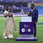 Sastika Rajendran Instagram - It feels so surreal to stand beside these legends of cricket that I always forget to click pictures 🥲 But I am glad, some of you are watching the game and are kind enough to send me this 💕 நன்றி! #Blessed #ILT20 #DpWorldILT20 #Dubai #ThankYou