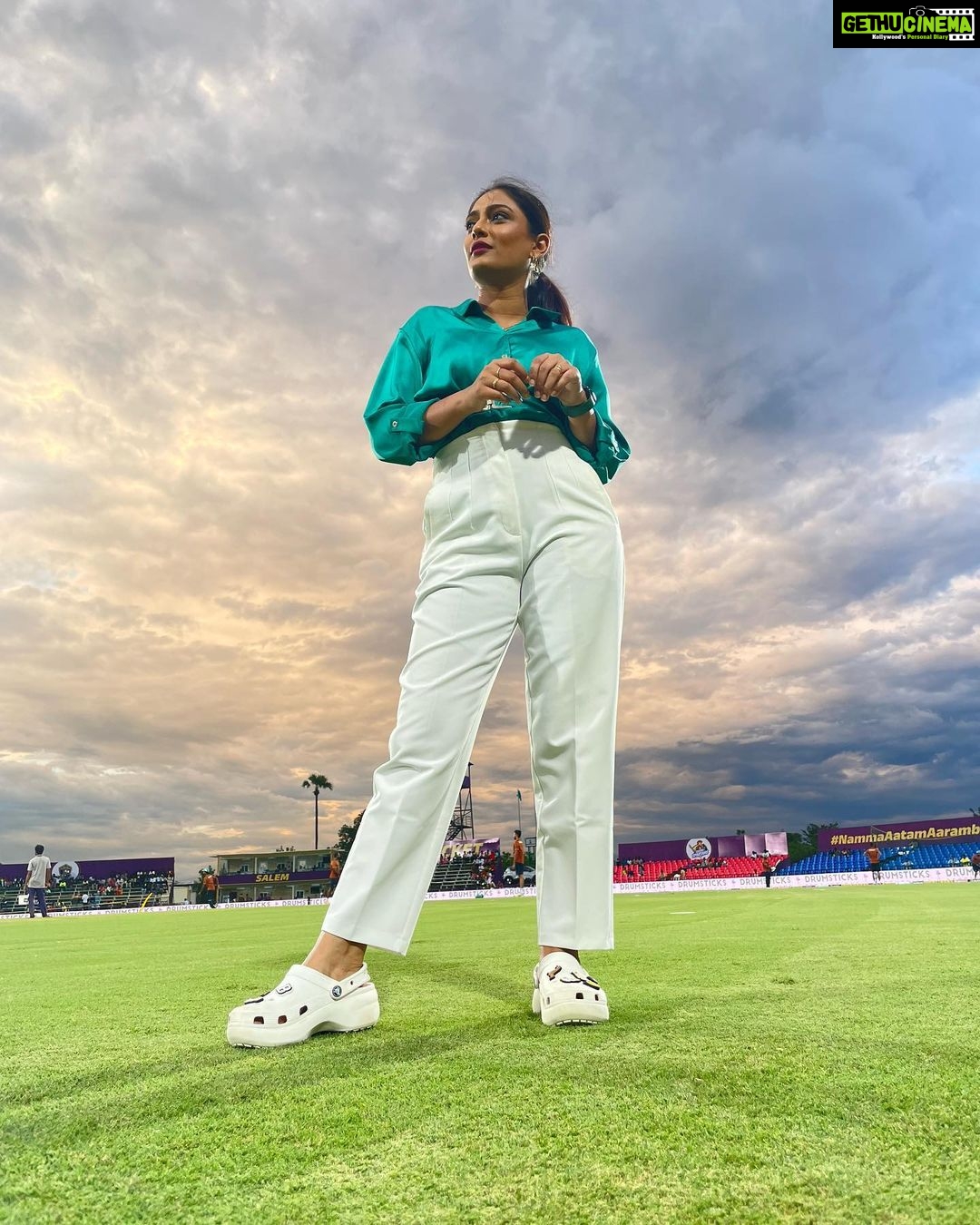 Sastika Rajendran Instagram - Itβs going to be #TNPL photo dump week. Starting today. Already missing these grounds and the scenic backdrops. Definitely a magical month it was π«Άπ«π§Ώππ #TNPL2023 #StarSportsTamil