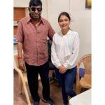 Sastika Rajendran Instagram - That பிறவி பலனை அடைந்த moment! Met him! Did few lines of his! And he loved it! ❤️ Welcome back #Thalaiva #naaisekharreturns #vadivelu Chennai, India