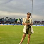 Sastika Rajendran Instagram – One for Salem 💚🍀

#TNPL2023 #StarSportsTamil #NammaOoruNammaGethu #NammaAatamAarambam 💫🏏

Make up @nira.makeovers
