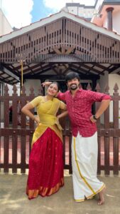 Sastika Rajendran Instagram - Some trends are occasional 💁‍♀️ #Thalapathy is forever ♾ #ApdiPodu ft @balaji_krishnan Location courtesy : @prynca_suresh ❤️