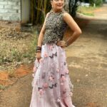Sastika Rajendran Instagram – All about last weekend! 🦋🌸🖤
👗: @siddi_designer Coimbatore, Tamil Nadu