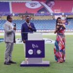 Sastika Rajendran Instagram - This is us on-screen. Swipe 👉 to see off-screen. #Dubai Either you are too hot to handle or too cold to hold! #ILT20onZee #HarBallBawaal #ILT20 #CricketOnZee Dubai International Stadium