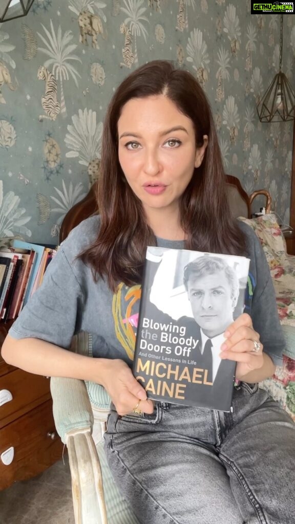 Saumya Tandon Instagram - This month on #saumyasbookclub the book I read is ‘Blowing the Bloody Doors Off’ a biography by the the actor Micheal Caine. Do suggest any book of Hindi or English which can be adapted to a film or show. Keep reading and keep sharing.