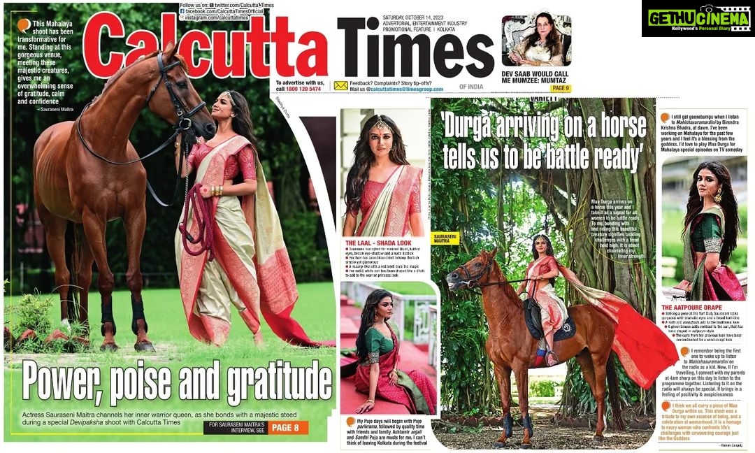 Sauraseni Maitra Instagram - Pujo Shoot on today's @calcuttatimes Face : @sauraseni1 💛 Photo : @siladitya_dutta Makeup : @sahababusona Hair : @ginni_love21 Styled by :@style_by_madhab Video by : @bipradip_chakraborty Coordinate by : @ruman_ganguly . . . . . . . . . . . . . . . . . . . . . . . #actress #photoshoot #fashionblog #fashionblogger #fashionmagazine #portraitsgames #styleblogger #portraitspg #portraitsmood #photooftheday #fashionblogger_de #portraitphotography #fashiondiaries #fashioneditorial #fashionphotography #fashionwoman #ootd #ootdfashion #portraits #portraitpage #styleinspiration #portraitmood #fashionaddict #wiwt #moodygrams #incredibleindia #fashionphotography #fashionphotographer #instafashion #fashionworld Royal Calcutta Turf Club