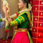 Shalu Shammu Instagram - Am in a shoot or am I getting engaged ? ♥️ Wearing @aks_le_couturier Dolled Up : @kowshi_mua Jewels : @rahman_jewellery #shalushamu #shalushamuvlogs #tradional #halfsaree #loveyourself #glowup #sareelove #tamilponnu