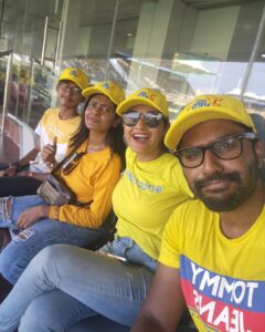 Sharanya Turadi Instagram - First times are always special and this one is super special to me! 
And the reason is THALA DHONI🔥
Watte mass moment it was to witness the man himself walking in with his bat onto the pitch and smash two sixes😍

Watching the match at the stadium with all the roaring at the Anbuden is truly an unrivaled experience 🦁💛

Match thotutom, but Thalaya paatachu, enakithu pothum 🙈😍

#csk #dhoniforever #thaladhoni