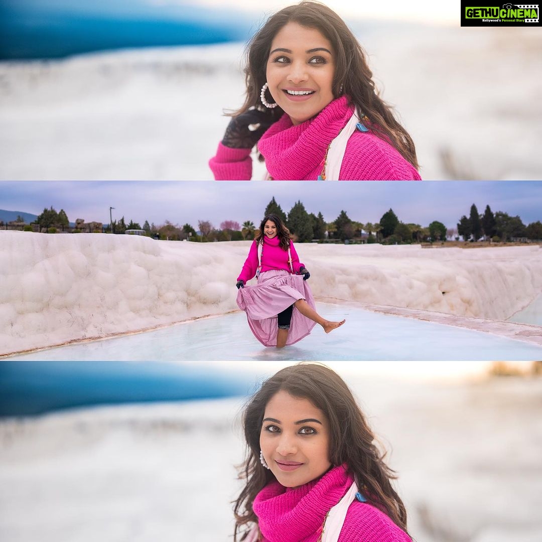 Sharanya Turadi Instagram - Cotton Castle’n Kanmani ❤️ When you’ve got such bright and vivid surroundings, you need exceptional colour reproduction and HDR support to deliver the best. With superb optical support from the S Pro line of lenses and the amazing sensor from the S1H, this was much more magical! Shot on the @lumix @lumixindia S1H with the 50mm f1.4 S Pro lens. #shotonlumix #lumixindia #shotonlumixs1h #turkey #türkiye #travel #cappadocia #travelphotography #hierapolis #pamukkale @lumix @lumixindia @lumixtamilnadu @prabhu_panasonic @raghu_gowda_ @pradyutm @thulasi6415 @lumixsouth @lumix_trainer_hitesh @hardeep_sarna @bindassladka @natgeotravel @voyaged @gtholidays.in @natgeotravel @natgeoyourshot #yourshotphotographer Hierápolis-Pamukkale