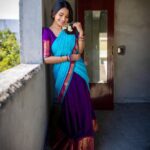 Sharanya Turadi Instagram - இது தமிழ்நாட்டு ஸ்டைல் 🫶 தைத்திருநாள் வாழ்த்துக்கள் கண்மணிகளே❤️☀️ தாவணிப்பாவாடை @ivalinmabia 📸 @rahul__sudharshan