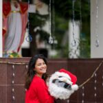 Sharanya Turadi Instagram - Merry Christmas!🎄❤️ Totally loving this Santa helmet cover from @chennai_bikers_official Chennai, India