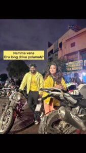 Sharanya Turadi Instagram - To all the kannukutty and Mamakutties 🤣🤣🤣 #aboutlastnight #chennairains #longdrive #riders #lovetoday