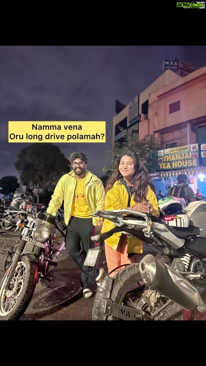 Sharanya Turadi Instagram - To all the kannukutty and Mamakutties 🤣🤣🤣 #aboutlastnight #chennairains #longdrive #riders #lovetoday