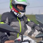 Sharanya Turadi Instagram - Stronger by the hour ❤️‍🔥💪 Practising everyday to prep for the long haul ! Suggestions for my first ride’s destination are most appreciated in the comments ! 🤩 #Riding #bmw #bmwgs #travel #mthelmets #barkbusters Chennai, India