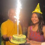 Sharanya Turadi Instagram – When Dad and Daughter’s birthdays collide on the same day, it’s just bigger and better than anything else! 
Happy Birthday to us pa❤️🔥

All my close friends are close to my father as well. So they chose to surprise us both at the midnight . 

It was too cute to see my father rejoicing like a kid middle of the night. 🥹
This very moment is my biggest bday gift ! 
A big heartfelt thank you to everyone who wished us on our big day! 
 Thank you monkey @teenuniroshini_official @ganesh_journo @thillainathan.k for planning this ❤️
#PrimeReels
