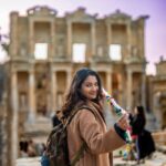 Sharanya Turadi Instagram - And suddenly you realize your travels were education than vacation 📖🚶‍♀️ 📍Library of Celsus, Ephesus #travel #turkey #ephesus #libraryofcelsus #historylover