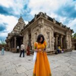 Sharanya Turadi Instagram - இந்நேரம் 🌼💛 Outfit @ivalinmabia Shot by @rahul__sudharshan Kanchipuram, Tamil Nadu