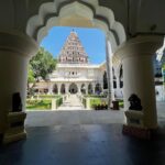 Sharanya Turadi Instagram - Frames of Thanjavur ❤️ 1. The colourful darbar of King Sarabhoji 2. The super cute elephant, ‘Mangalam’ from Kumbeshwarar temple, kumbakonam 3. The artistic view of Tanjavur palace 4. The famous filter coffee of Mangalambikai mess 5. My lifeline gang 6. The brass statue of Shiva and Parvathy from Chola period 7. The relaxing view of Tanjavuru mannu just before summer rains 8. This beautiful dome standing alone I found at Adikumbeshwarar temple with intricate colours painted inside 9. Me trying hard not to laugh while my whole gang is standing at the other side of the camera 😝 #kumbakonam #thanjavur #templesofsouthindia #mangalambikamess #thanjavurpalace #summerrains #historyisbeautiful Thanjur