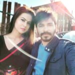 Sharmiela Mandre Instagram - The blue eyed boy with the black widow.