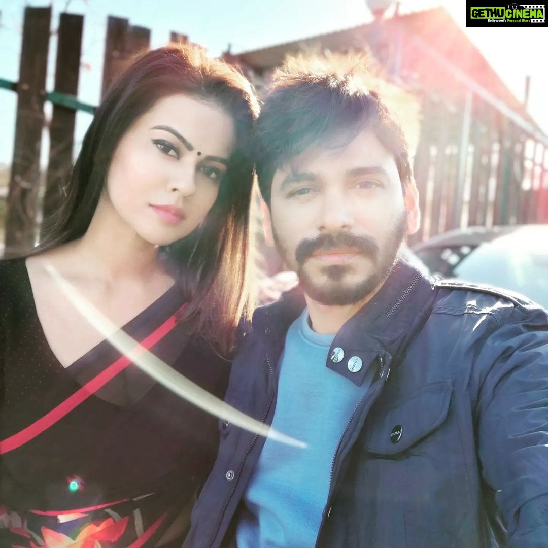 Sharmiela Mandre Instagram - The blue eyed boy with the black widow.